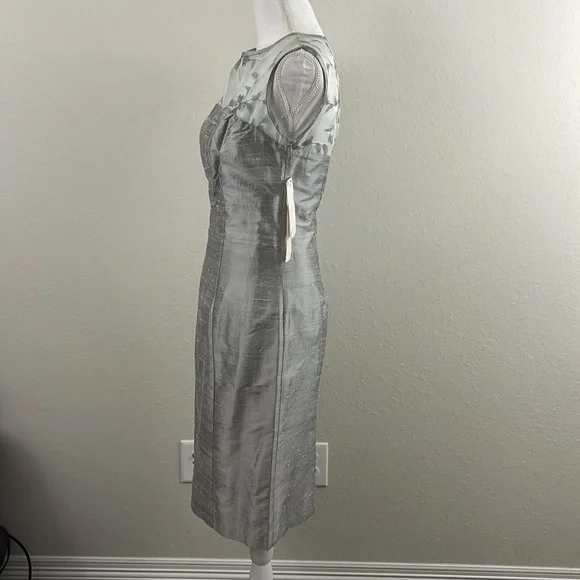 NWT, Mica, evening / cocktail dress.  100% silk, fully lined.  Size 4. - Picture 5 of 14